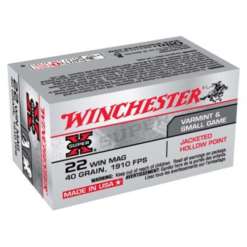 WINCHESTER SUPER-X 22WMR 40GR